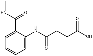 4-[2-(methylcarbamoyl)anilino]-4-oxobutanoic acid Struktur