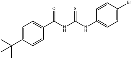 N-{[(4-bromophenyl)amino]carbonothioyl}-4-tert-butylbenzamide Struktur