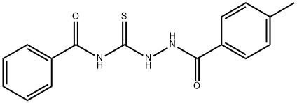 N-{[2-(4-methylbenzoyl)hydrazino]carbonothioyl}benzamide Struktur