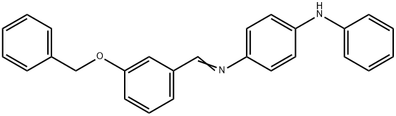 N-[3-(benzyloxy)benzylidene]-N'-phenyl-1,4-benzenediamine Struktur