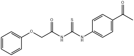 N-{[(4-acetylphenyl)amino]carbonothioyl}-2-phenoxyacetamide Struktur