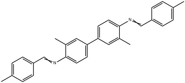 3,3'-dimethyl-N,N'-bis(4-methylbenzylidene)-4,4'-biphenyldiamine Struktur