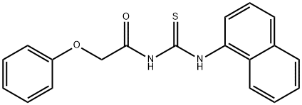 N-[(1-naphthylamino)carbonothioyl]-2-phenoxyacetamide Struktur