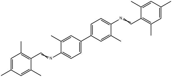 N,N'-bis(mesitylmethylene)-3,3'-dimethyl-4,4'-biphenyldiamine Struktur