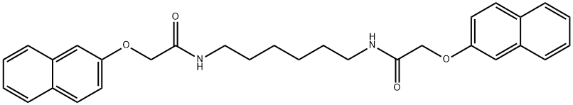 N,N'-1,6-hexanediylbis[2-(2-naphthyloxy)acetamide] Struktur