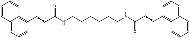 N,N'-1,6-hexanediylbis[3-(1-naphthyl)acrylamide] Struktur