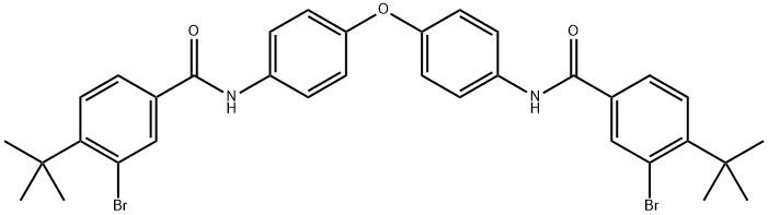 N,N'-[oxybis(4,1-phenylene)]bis(3-bromo-4-tert-butylbenzamide) Struktur