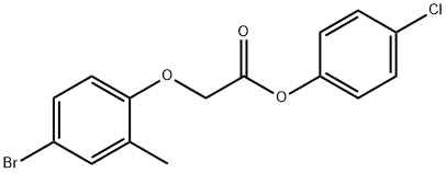 4-chlorophenyl (4-bromo-2-methylphenoxy)acetate Struktur