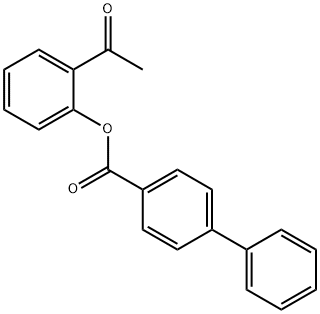 2-acetylphenyl 4-biphenylcarboxylate Struktur