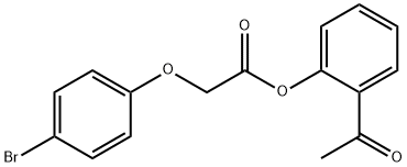 2-acetylphenyl (4-bromophenoxy)acetate Struktur