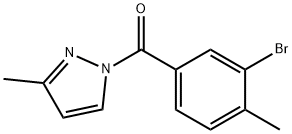 1-(3-bromo-4-methylbenzoyl)-3-methyl-1H-pyrazole Struktur