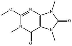 2-methoxy-1,7,9-trimethylpurine-6,8-dione Struktur