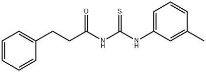 N-{[(3-methylphenyl)amino]carbonothioyl}-3-phenylpropanamide Struktur