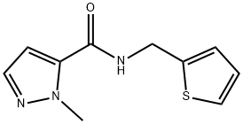 2-methyl-N-(thiophen-2-ylmethyl)pyrazole-3-carboxamide Struktur