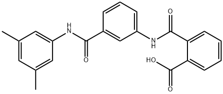 2-({3-[(3,5-dimethylphenyl)carbamoyl]phenyl}carbamoyl)benzoic acid Struktur