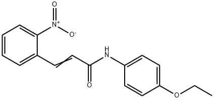 (E)-N-(4-ethoxyphenyl)-3-(2-nitrophenyl)prop-2-enamide Struktur