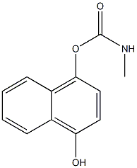 Methylcarbamic acid 4-hydroxy-1-naphthyl ester Struktur