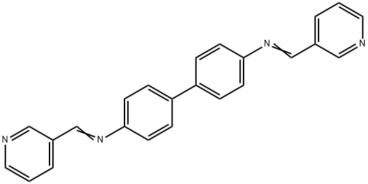 N,N'-bis(3-pyridinylmethylene)-4,4'-biphenyldiamine Struktur