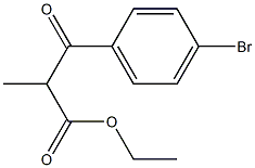 3-(4-Bromo-phenyl)-2-methyl-3-oxo-propionic acid ethyl ester Struktur