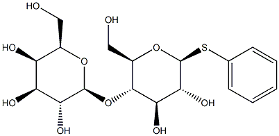 b-D-Glucopyranoside, phenyl 4-O-b-D-galactopyranosyl-1-thio- Struktur