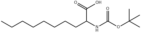 Boc-2-amino-decanoic acid Struktur