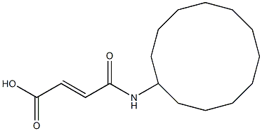 3-(cyclododecylcarbamoyl)prop-2-enoic acid Struktur