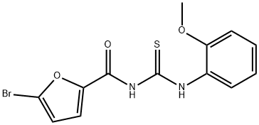 5-bromo-N-((2-methoxyphenyl)carbamothioyl)furan-2-carboxamide Struktur