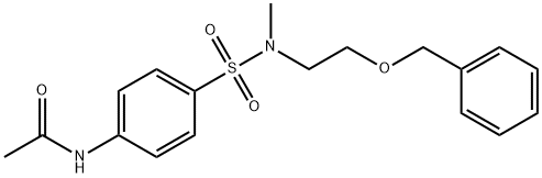 N-(4-{[2-(benzyloxy)ethyl](methyl)sulfamoyl}phenyl)acetamide Struktur