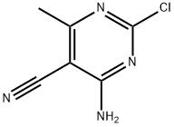 4-Amino-2-chloro-6-methylpyrimidine-5-carbonitrile Struktur