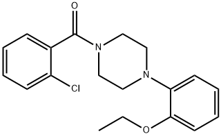 (2-chlorophenyl)-[4-(2-ethoxyphenyl)piperazin-1-yl]methanone Struktur