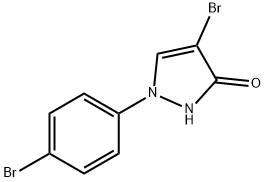 4-bromo-2-(4-bromophenyl)-1H-pyrazol-5-one Struktur