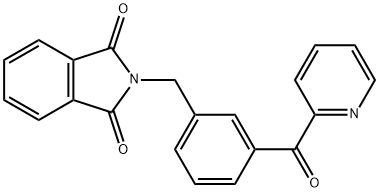 2-[3-(Pyridine-2-carbonyl)-benzyl]-isoindole-1,3-dione Struktur