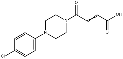 (E)-4-[4-(4-chlorophenyl)piperazin-1-yl]-4-oxobut-2-enoic acid Struktur