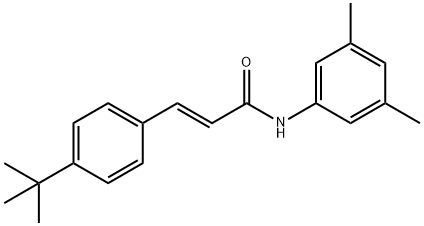 (E)-3-(4-tert-butylphenyl)-N-(3,5-dimethylphenyl)prop-2-enamide Struktur