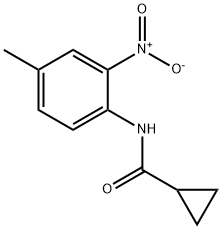 N-(4-methyl-2-nitrophenyl)cyclopropanecarboxamide Struktur