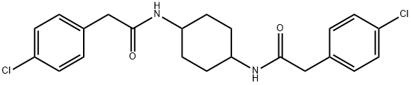 N,N'-cyclohexane-1,4-diylbis[2-(4-chlorophenyl)acetamide] Struktur