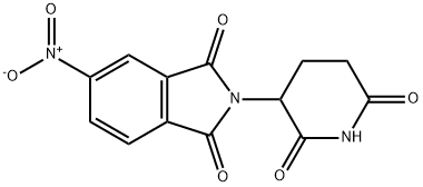 2-(2,6-dioxopiperidin-3-yl)-5-nitroisoindoline-1,3-dione Struktur