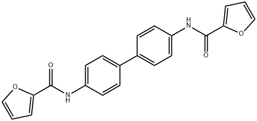 N,N'-4,4'-biphenyldiyldi(2-furamide) Struktur