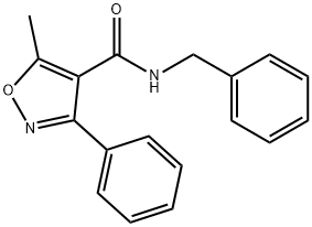 N-benzyl-5-methyl-3-phenyl-1,2-oxazole-4-carboxamide Struktur