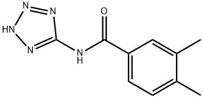 3,4-dimethyl-N-(2H-tetrazol-5-yl)benzamide Struktur