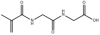 Glycine, N-(2-methyl-1-oxo-2-propenyl)glycyl- Struktur