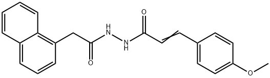 3-(4-methoxyphenyl)-N'-(1-naphthylacetyl)acrylohydrazide Struktur