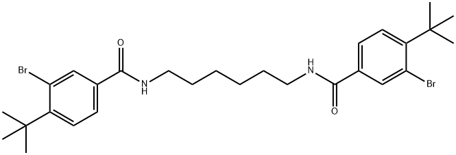 N,N'-1,6-hexanediylbis(3-bromo-4-tert-butylbenzamide) Struktur