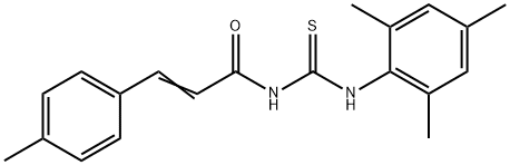 N-[(mesitylamino)carbonothioyl]-3-(4-methylphenyl)acrylamide Struktur