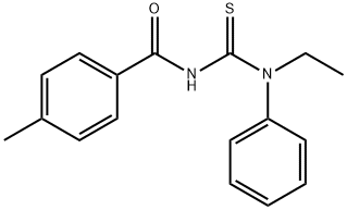 N-{[ethyl(phenyl)amino]carbonothioyl}-4-methylbenzamide Struktur