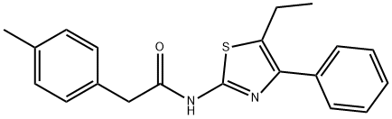 N-(5-ethyl-4-phenyl-1,3-thiazol-2-yl)-2-(4-methylphenyl)acetamide Struktur