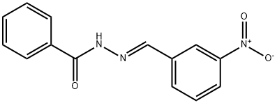 3-ニトロベンズアルデヒドベンゾイルヒドラゾン 化學(xué)構(gòu)造式