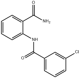 N-(2-carbamoylphenyl)-3-chlorobenzamide Struktur