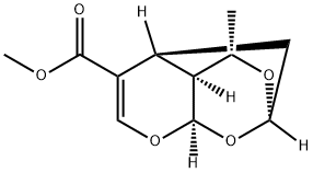 2,5-Methano-4H,5H-pyrano[2,3-d]-1,3- dioxin-6-carboxylic acid,4a,8a-dihydro-4-methyl-,methyl ester,(2R,4S,4aS,5S,8aR)- Struktur