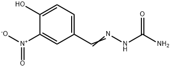 [(E)-(4-hydroxy-3-nitro-phenyl)methyleneamino]urea Struktur